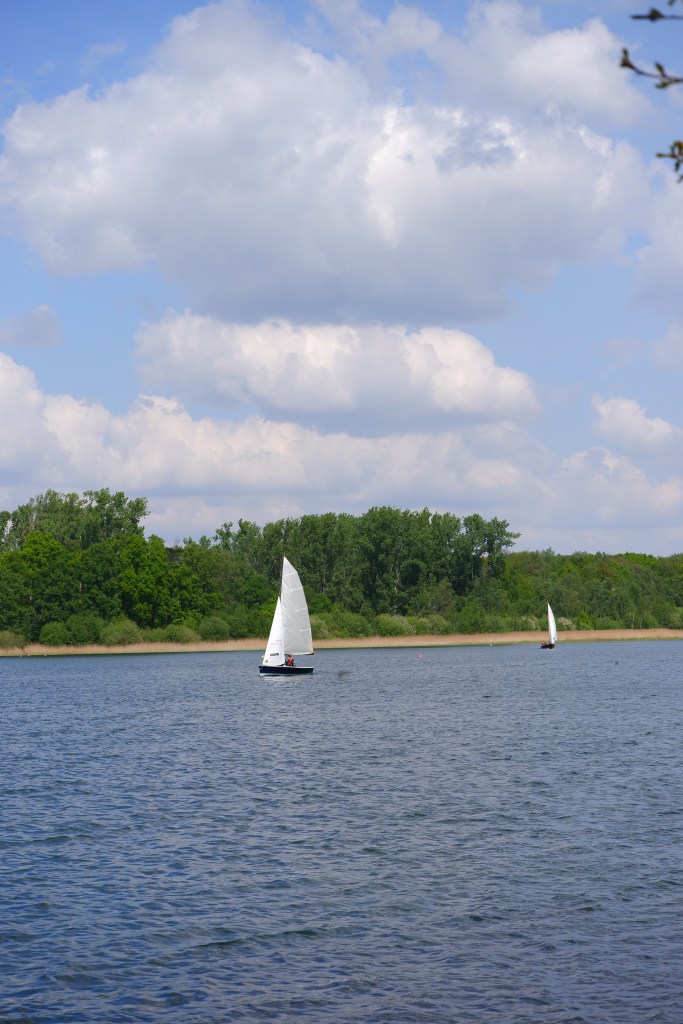 Verticale foto meer zeilen