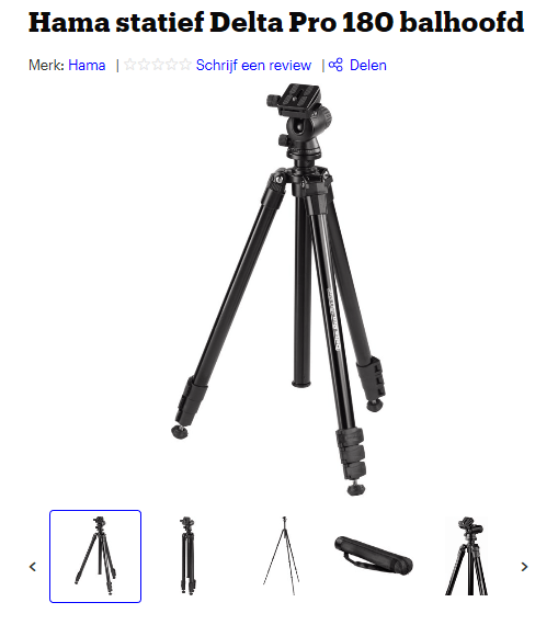statief camerauitrusting fotografie natuurfotografie 